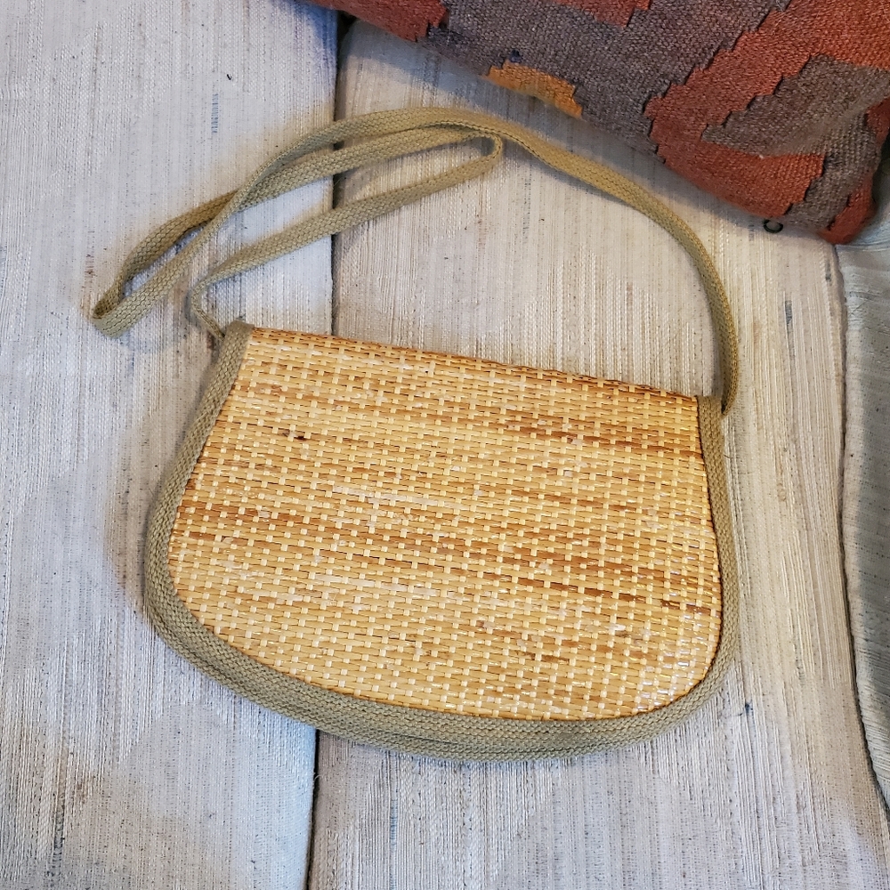 Vintage Mister Earnest Wicker woven handbag